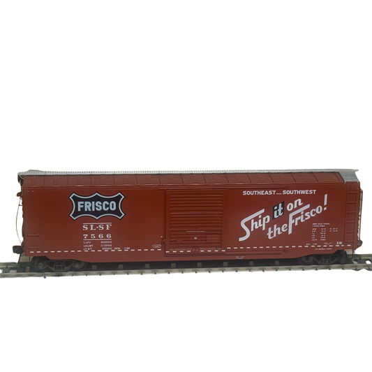Pre-Owned Boxcar • Frisco SLSF #7566 • Ship it on the Frisco Scheme • HO Scale