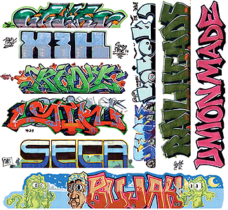 Blair Line Mega Set Graffiti Decals, Set #11, Pkg of 9, HO Scale