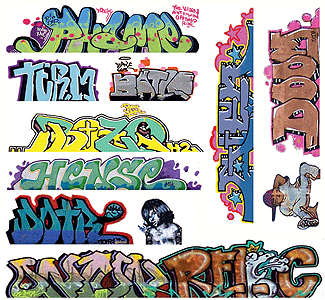 Blair Line Mega Set Graffiti Decals, Set #10, Pkg of 11, HO Scale