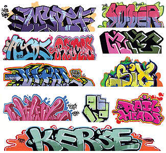 Blair Line Mega Set Graffiti Decals, Set #8, Pkg of 11, HO Scale