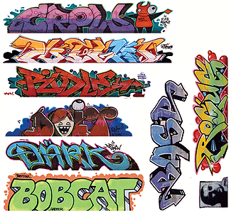 Blair Line Mega Set Graffiti Decals, Set #9, Pkg of 9, HO Scale