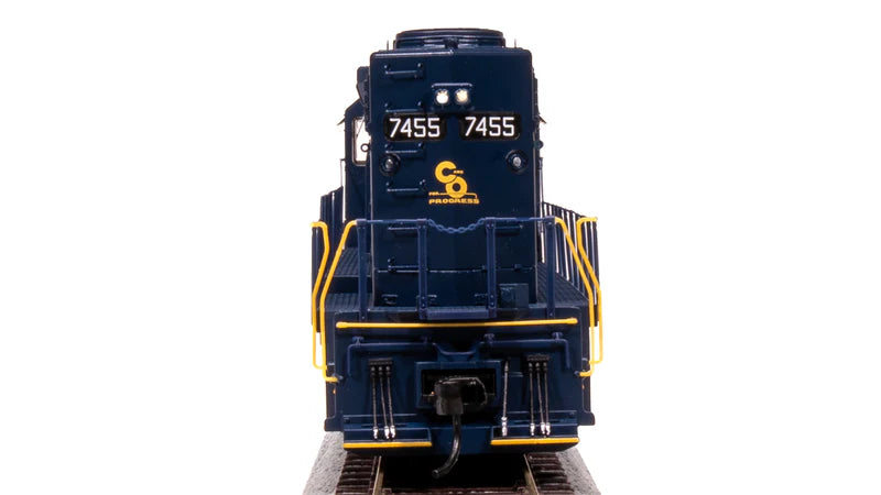 Broadway Limited Imports EMD SD40 Low Nose - Chesapeake & Ohio C&O #7455 - Stealth (Non-Sound) - DCC-Ready - HO Scale