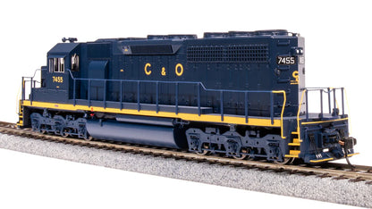Broadway Limited Imports EMD SD40 Low Nose - Chesapeake & Ohio C&O #7455 - Stealth (Non-Sound) - DCC-Ready - HO Scale