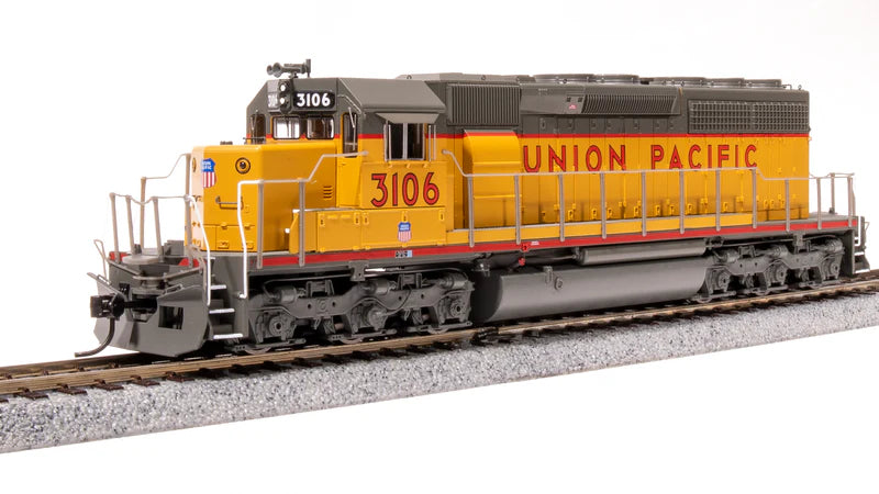 Broadway Limited Imports EMD SD40 Low Nose - Union Pacific #3106 - Stealth (Non-Sound) - DCC-Ready - HO Scale
