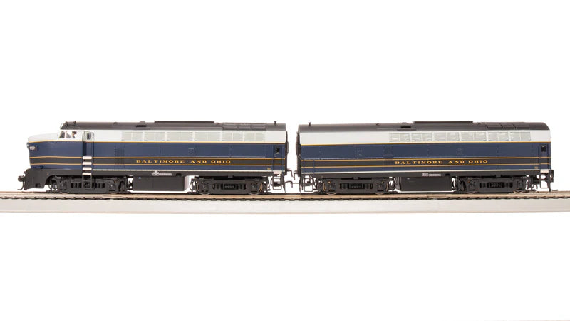 Broadway Limited RF-16 Sharknose A/B, B&O 857A/857X, As-Delivered, A-Unit Paragon4 Sound/DC/DCC, Unpowered B, HO Scale