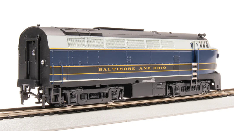 Broadway Limited RF-16 Sharknose A/B, B&O 857A/857X, As-Delivered, A-Unit Paragon4 Sound/DC/DCC, Unpowered B, HO Scale