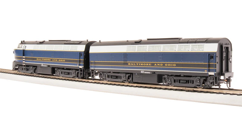 Broadway Limited RF-16 Sharknose A/B, B&O 857A/857X, As-Delivered, A-Unit Paragon4 Sound/DC/DCC, Unpowered B, HO Scale