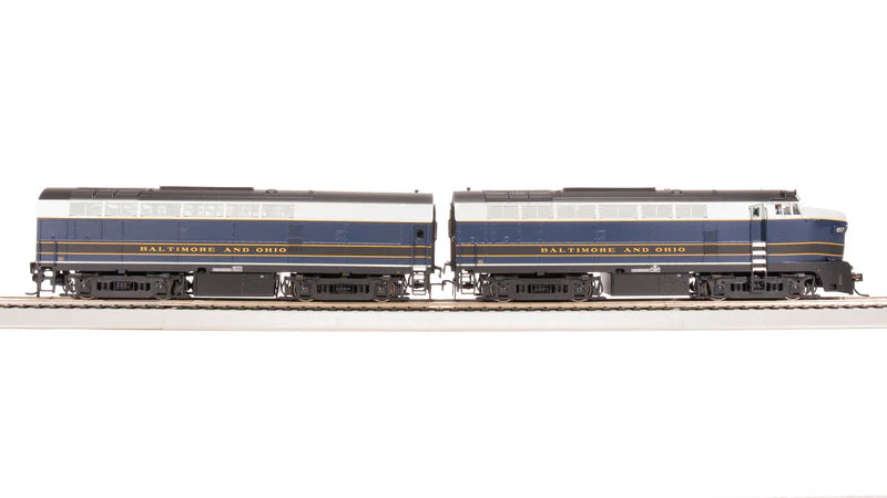 Broadway Limited RF-16 Sharknose A/B, B&O 857A/857X, As-Delivered, A-Unit Paragon4 Sound/DC/DCC, Unpowered B, HO Scale