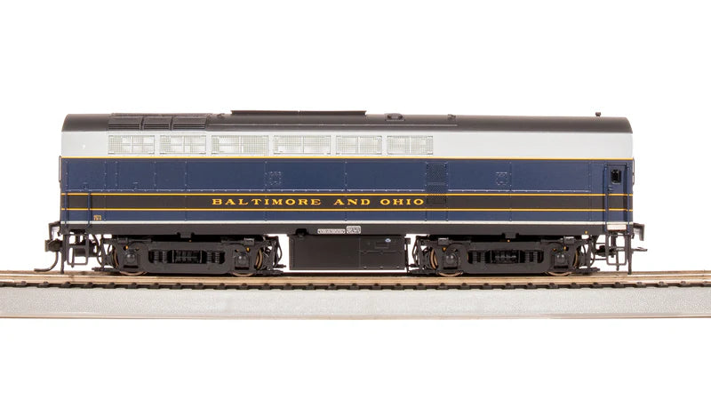 Broadway Limited RF-16 Sharknose A/B, B&O 857A/857X, As-Delivered, A-Unit Paragon4 Sound/DC/DCC, Unpowered B, HO Scale
