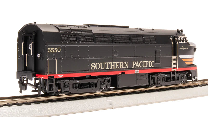 Broadway Limited RF-16 Sharknose A/B, SP 5550/5570, Black Widow Scheme, A-Unit Paragon4 Sound/DC/DCC, Unpowered B, HO Scale
