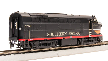 Broadway Limited RF-16 Sharknose A/B, SP 5550/5570, Black Widow Scheme, A-Unit Paragon4 Sound/DC/DCC, Unpowered B, HO Scale