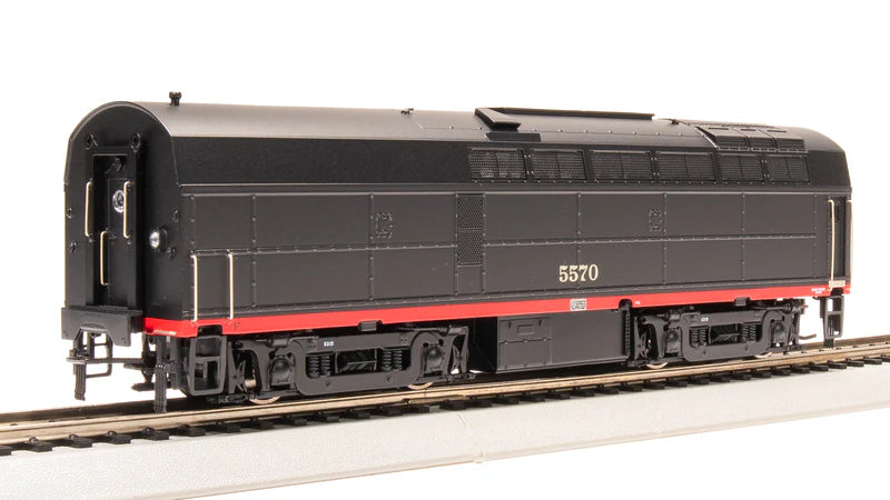 Broadway Limited RF-16 Sharknose A/B, SP 5550/5570, Black Widow Scheme, A-Unit Paragon4 Sound/DC/DCC, Unpowered B, HO Scale