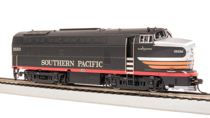 Broadway Limited RF-16 Sharknose A/B, SP 5550/5570, Black Widow Scheme, A-Unit Paragon4 Sound/DC/DCC, Unpowered B, HO Scale