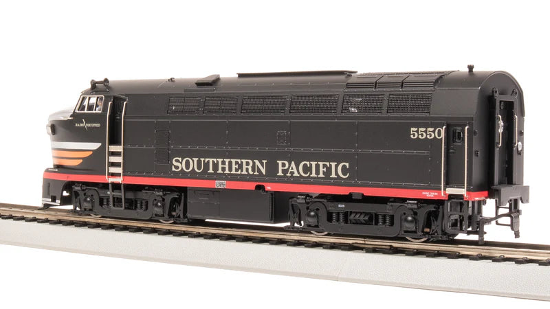 Broadway Limited RF-16 Sharknose A/B, SP 5550/5570, Black Widow Scheme, A-Unit Paragon4 Sound/DC/DCC, Unpowered B, HO Scale