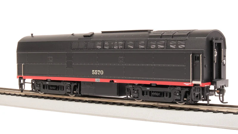 Broadway Limited RF-16 Sharknose A/B, SP 5550/5570, Black Widow Scheme, A-Unit Paragon4 Sound/DC/DCC, Unpowered B, HO Scale