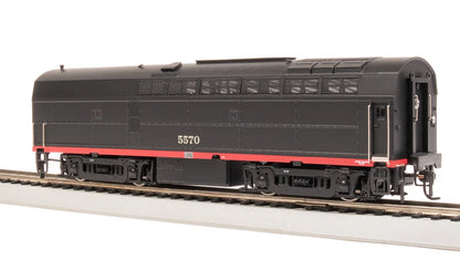 Broadway Limited RF-16 Sharknose A/B, SP 5550/5570, Black Widow Scheme, A-Unit Paragon4 Sound/DC/DCC, Unpowered B, HO Scale