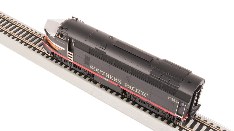 Broadway Limited RF-16 Sharknose A/B, SP 5550/5570, Black Widow Scheme, A-Unit Paragon4 Sound/DC/DCC, Unpowered B, HO Scale