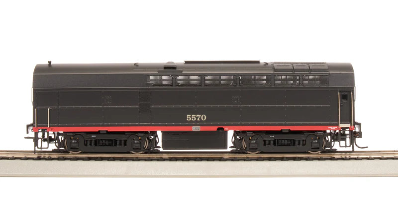 Broadway Limited RF-16 Sharknose A/B, SP 5550/5570, Black Widow Scheme, A-Unit Paragon4 Sound/DC/DCC, Unpowered B, HO Scale
