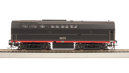 Broadway Limited RF-16 Sharknose A/B, SP 5550/5570, Black Widow Scheme, A-Unit Paragon4 Sound/DC/DCC, Unpowered B, HO Scale