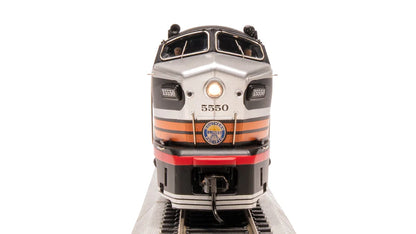 Broadway Limited RF-16 Sharknose A/B, SP 5550/5570, Black Widow Scheme, A-Unit Paragon4 Sound/DC/DCC, Unpowered B, HO Scale