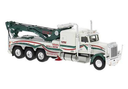 Brekina Peterbilt 359 Tow Truck Tim's Towing & Recovery 1973 HO Scale