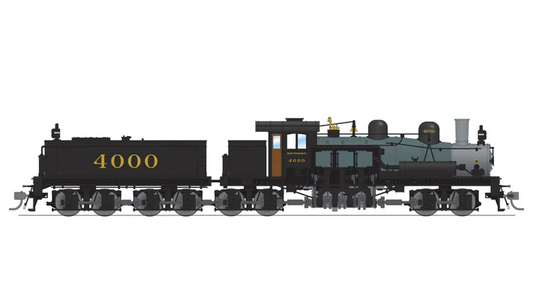 Broadway Limited Class D 4-truck Shay (7813) | SOU #4000 | As-Delivered Paint | Paragon4 Sound/DC/DCC | Smoke | HO Scale