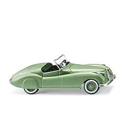 Wiking (80104) | 1948-1954 Jaguar XK 120 Roadster Convertible  | Assembled | HO Scale