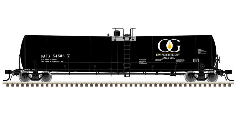 Atlas Master(R) Trinity 25,500 Gallon Tank Car - Owensboro Grain GATX #54547 - HO Scale