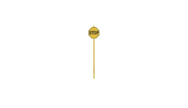 Tichy Train Group - Stop Signs - Early (1924-1954) - 15 pieces - HO Scale