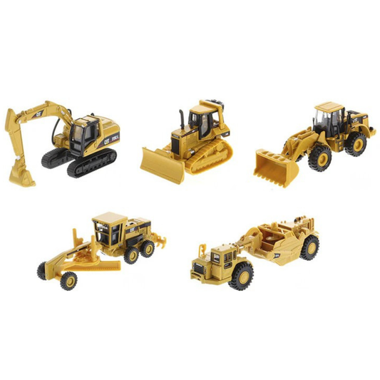 Diecast Masters| CAT Diecast Model Assortment (Pkg of 5) | HO Scale