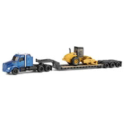Diecast Masters (84424) | Kenworth T880 Tractor with Lowboy Trailer & CAT Padfoot Roller | 1/87 Scale