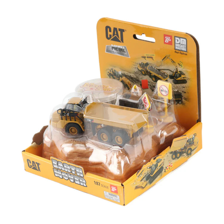 Diecast Masters (84452) | CAT Articulated Truck Earth Mover Playset | 1:87