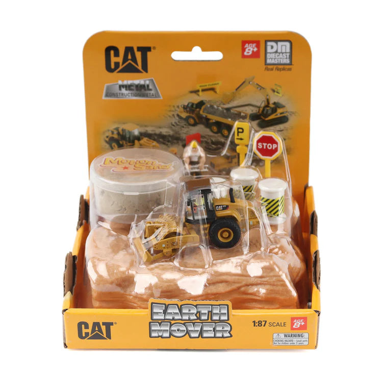 Diecast Masters (84455) | CAT CS56 Padfoot Roller Earth Mover Playset | 1:87