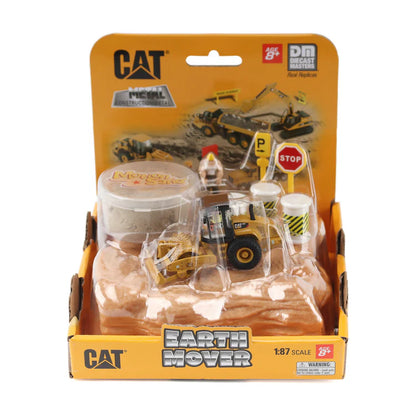 Diecast Masters (84455) | CAT CS56 Padfoot Roller Earth Mover Playset | 1:87