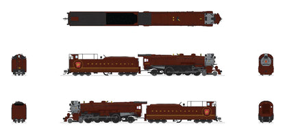 Broadway Limited Imports (8519) | PRR M1B 4-8-2 #6744 | Tuscan Fantasy Scheme | Paragon4 Sounds/DC/DCC | N Scale