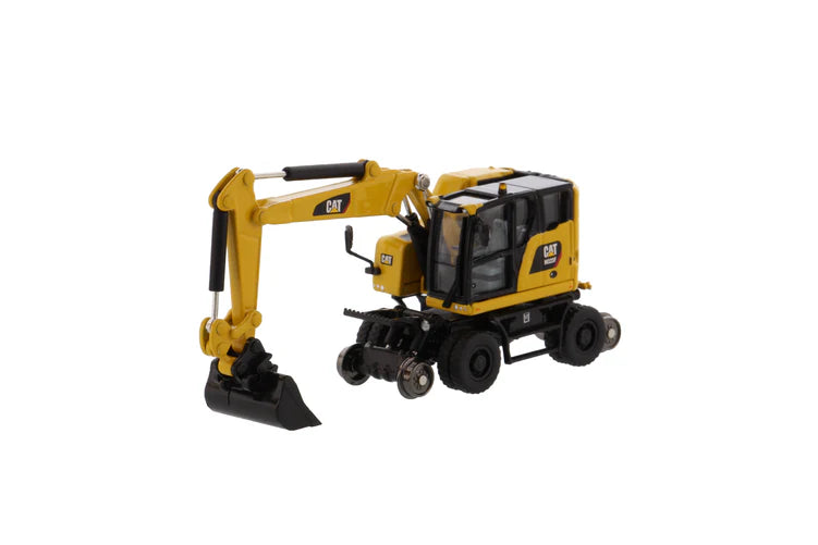 Diecast Masters - 1:87 Cat(R) M323F Railroad Wheeled Excavator - Safety Yellow - HO Scale