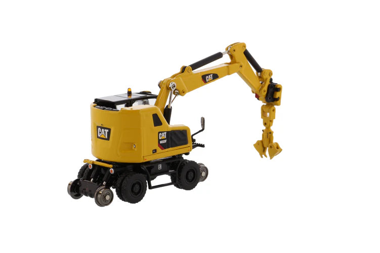 Diecast Masters - 1:87 Cat(R) M323F Railroad Wheeled Excavator - Safety Yellow - HO Scale