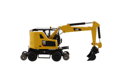 Diecast Masters - 1:87 Cat(R) M323F Railroad Wheeled Excavator - Safety Yellow - HO Scale