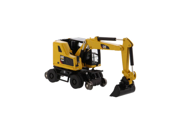 Diecast Masters - 1:87 Cat(R) M323F Railroad Wheeled Excavator - Safety Yellow - HO Scale