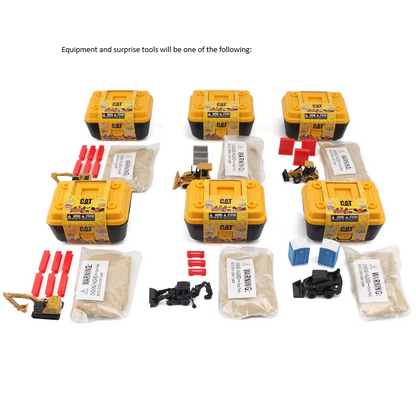 Diecast Masters CAT Mini Play Set | Tool Box with Motion Sand & Surprise Tools
