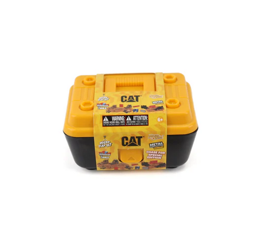 Diecast Masters CAT Mini Play Set | Tool Box with Motion Sand & Surprise Tools