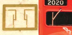 Cal Scale (517) • Windshield Wipers • Single-Arm Style • 2-Pair • HO Scale