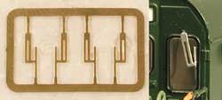 Cal Scale (518) • Windshield Wipers • Double-Arms Style • 2-Pair • HO Scale