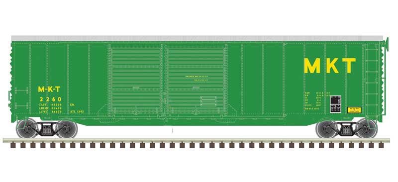 Atlas Master(R) Postwar 50' Double-Door Boxcar - Missouri-Kansas-Texas MKT #2260 - HO Scale