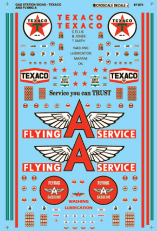 Microscale Industries - Gas Station Signs - HO Scale