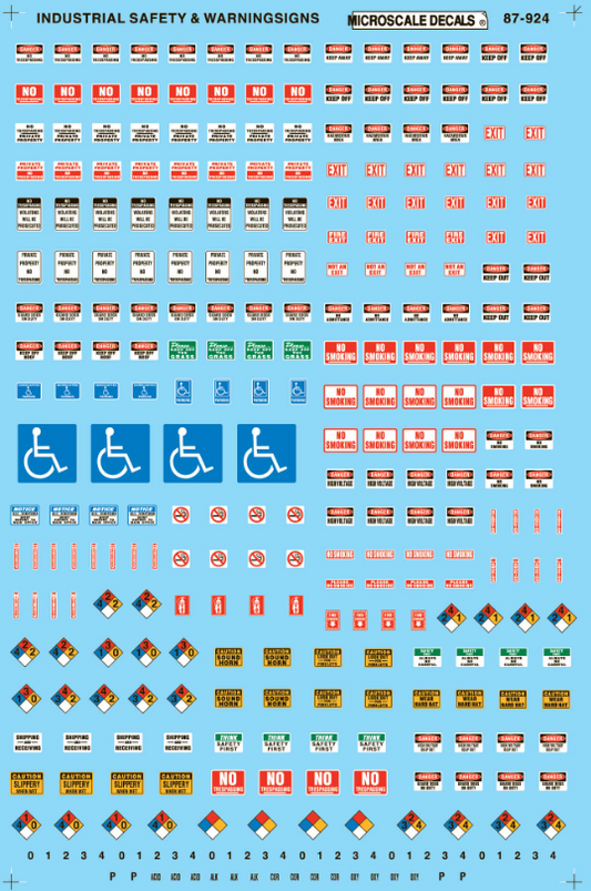 Model Safety Sign Sign Decals (HO) – Denver Model Trains