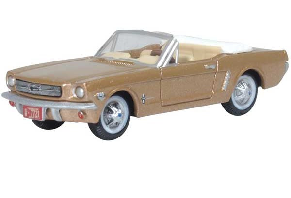 Oxford Diecast - 1965 Ford Mustang Convertible - Top Down - HO Scale