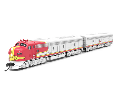 Broadway Limited EMD E8 A/B | ATSF 81L/81A | Warbonnet | A Unit Paragon4 Sound/DC/DCC | Unpowered B-Unit | N Scale