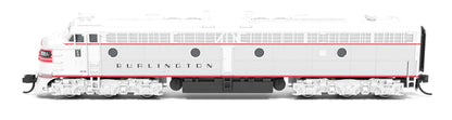 Broadway Limited EMD E8A | CB&Q 9938A w/ Red Stripes | Paragon4 Sound/DC/DCC | N Scale
