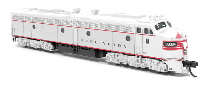 Broadway Limited EMD E8A | CB&Q 9938A w/ Red Stripes | Paragon4 Sound/DC/DCC | N Scale